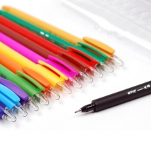 金万年 G-0586  精细笔头0.4mm细划12色套装勾线笔-多颜色