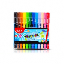 马培德 水彩笔12色18色24色画画笔儿童可水洗小学生水彩笔套装 845720CH 12色精灵水彩笔