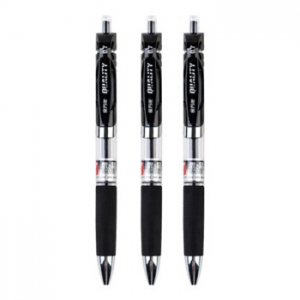 金万年（Genvana）G-1137 黑色中性笔 按动水性笔 0.7mm （计价单位：支）