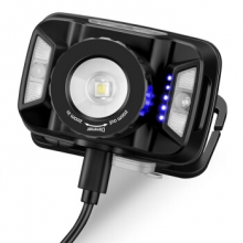 神火（supfire） HL18  LED强光变焦头灯夜钓远射USB充电 感应式户外照明 矿灯头戴手电筒