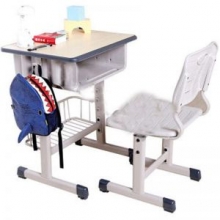 芊阙 学生书桌 YCX-09005 ABS+钢管 可升降 单桌60*45*70～79cm 单椅38*36*37～43cm