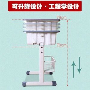 芊阙 学生书桌 YCX-09005 ABS+钢管 可升降 单桌60*45*70～79cm 单椅38*36*37～43cm