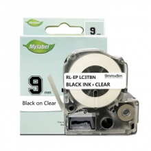 艾洁 爱普生 9mm透明底黑字标签色带  适用EPSON LW300;LW400;LW700;LW600P;LW1000P LK-3TBW