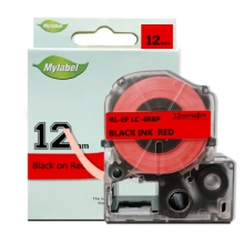 艾洁  爱普生 12mm红底黑字标签色带  适用EPSON LW300;LW400;LW700;LW600P;LW1000P LK-4RBP