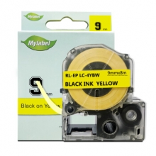 艾洁  爱普生 9mm黄底黑字标签色带  适用EPSON LW300;LW400;LW700;LW600P;LW1000P LK-3YBP