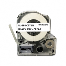 e代经典 爱普生9mm透明底黑字标签色带 适用EPSON LW300;LW400;LW700;LW600P;LW1000P LK-3TBW