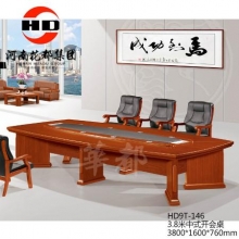 华都  HD9T-14   3.8米中式开会桌