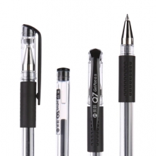 晨光(M&G)Q7/0.5mm中性笔 美新系列经典签字笔 子弹头水笔 12支/盒 黑色