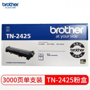兄弟（Brother）TN-2425 墨粉盒（高容量 适用于兄弟2595DW/7195DW/7895DW） 约3000页