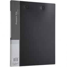 齐心(Comix) AB600A-W A4经济型文件夹 双强力夹 黑色