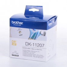 兄弟（brother）DK-11207 标签色带58mm*58mm白底/黑字(菲林100张)热敏标签打印纸不干胶