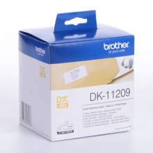 兄弟（brother）DK-11209 标签色带29mm*62mm白底/黑字(纸质800张)热敏标签打印纸不干胶