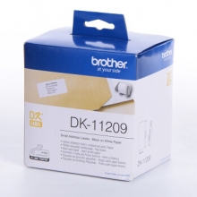 兄弟（brother）DK-11209 标签色带29mm*62mm白底/黑字(纸质800张)热敏标签打印纸不干胶