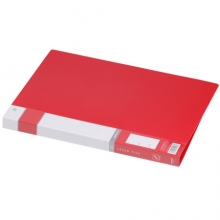 金得利（KINARY） AF602 A4单强力带插袋文件夹（红色）