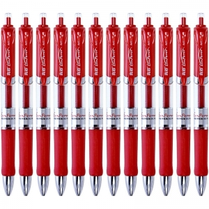 真彩（TRUECOLOR） A47 中性笔 办公用品 12支/盒 (红色) （计价单位：支）