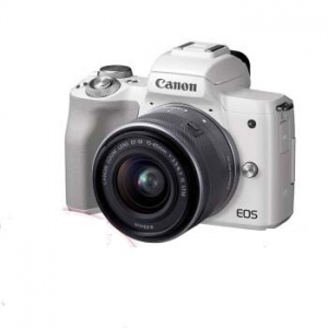 佳能微单EOS m50套机  入门级vlog照相机  （15-45 STM套装） 官方标配 白色