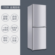 康佳（KONKA）BCD-170TA 双门小型电冰箱 金属面板 静音 170L