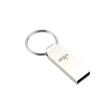 爱国者（aigo）8GB USB2.0 U盘 U268迷你款 银色 金属车载U盘