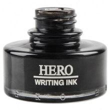英雄（HERO）440钢笔墨水 非碳素颜料型品质墨水 50ml 黑色