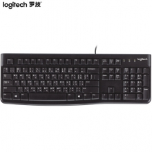 罗技Logitech有线键盘K120(黑色)