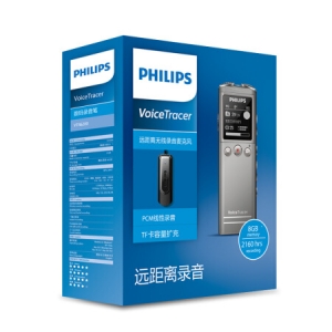 飞利浦（PHILIPS）VTR6200 8G 会议采访 30米远距离无线录音笔 黑色
