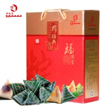 穆桂英福满堂端午粽子 无锡特产 10棕8蛋 2种口味粽子礼盒 1480g/盒