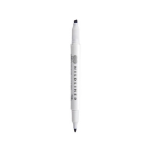 斑马牌 (ZEBRA) WKT7 双头柔和荧光笔 mildliner系列单色划线记号笔 深灰色