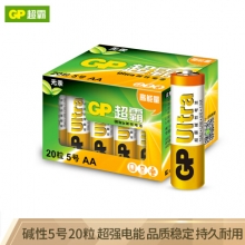 超霸（GP）AALR6 5号碱性电池干电池 20节/盒