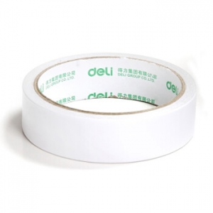得力（deli）30415 棉纸双面胶带 宽36mm*10y (8卷/筒)