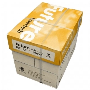 黄未来（UPM Future)  复印纸 A4 80g500张/包 5包/箱（浅黄色）