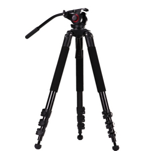 米泊 MTT702A 摄像机三脚架 带液压云台套装