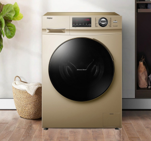 海尔（Haier）G100108HB12G 大容量洗烘一体机 洗衣机 10公斤 金色洗烘