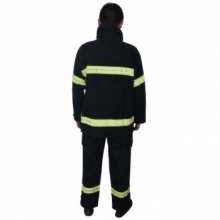 宏兴（Hong Xing）DA-016 02款单式消防战斗训练服阻燃消防员训练救援定做 XXL码 1套（上衣+裤子）