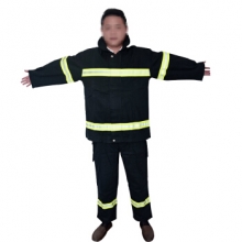 宏兴（Hong Xing）DA-016 02款单式消防战斗训练服阻燃消防员训练救援定做 XXL码 1套（上衣+裤子）