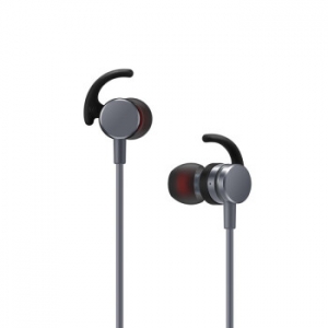 聆耳（LINNER） 颈挂磁吸入耳式 无线蓝牙线控耳机 运动耳机 手机耳机 可通话 超长续航s50 灰色 炫酷黑 持久续航 苹果安卓通用