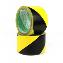 谋福（CNMF）8482 警示胶带 地板胶带斑马线胶带  地面标识警戒线 （ 加宽6cm款 黑黄色）