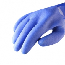 谋福 CNMF 8567 耐油916耐酸碱手套 劳保防护手套 （蓝色非加绒 耐油手套）