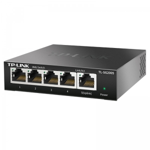 TP-LINK TL-SG2005 Web网管交换机 5口全千兆 黑色
