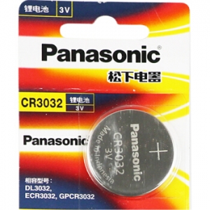 松下（panasonic） CR3032 3V纽扣锂电池 1粒装