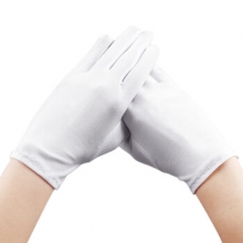 谋福CNMF 9862轻薄款高弹氨纶手套 （轻薄氨纶白色款）9862