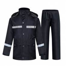 谋福 CNMF 9601 反光雨衣雨裤套装  双层加厚分体雨衣 98式A型 M号