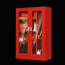 谋福 9634 消防柜消防器材柜微型消防站柜应急工具展示柜（单独消防柜1400*900*390）