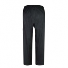 谋福 黑色分体雨衣雨裤套装双层防雨水安全反光条 (XL-4XL)