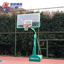 金陵YDJ-2B/11221标准成人比赛篮球架 室内外移动式单臂篮球架