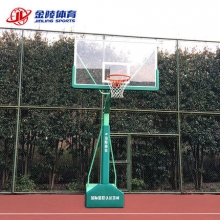 金陵YDJ-2B/11221标准成人比赛篮球架 室内外移动式单臂篮球架