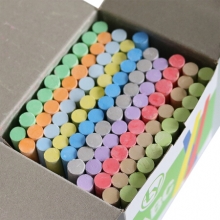 小质  绿板黑板报无尘粉笔 普通彩色粉笔（100支/盒）