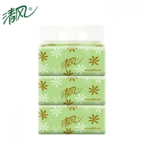清风 BR38AE 200软抽纸（绿色包装） 48包/箱