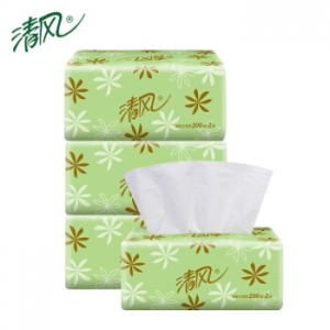 清风 BR38AE 200软抽纸（绿色包装） 48包/箱