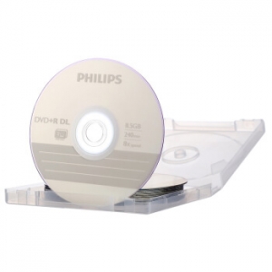 飞利浦（PHILIPS）DVD+R DL空白光盘/刻录盘 8速8.5GB 单面双层