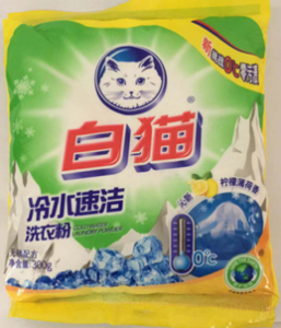 白猫 冷水速净 洗衣粉300g/袋